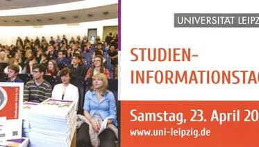 Studieninfotag an der Uni Leipzig am 23. April